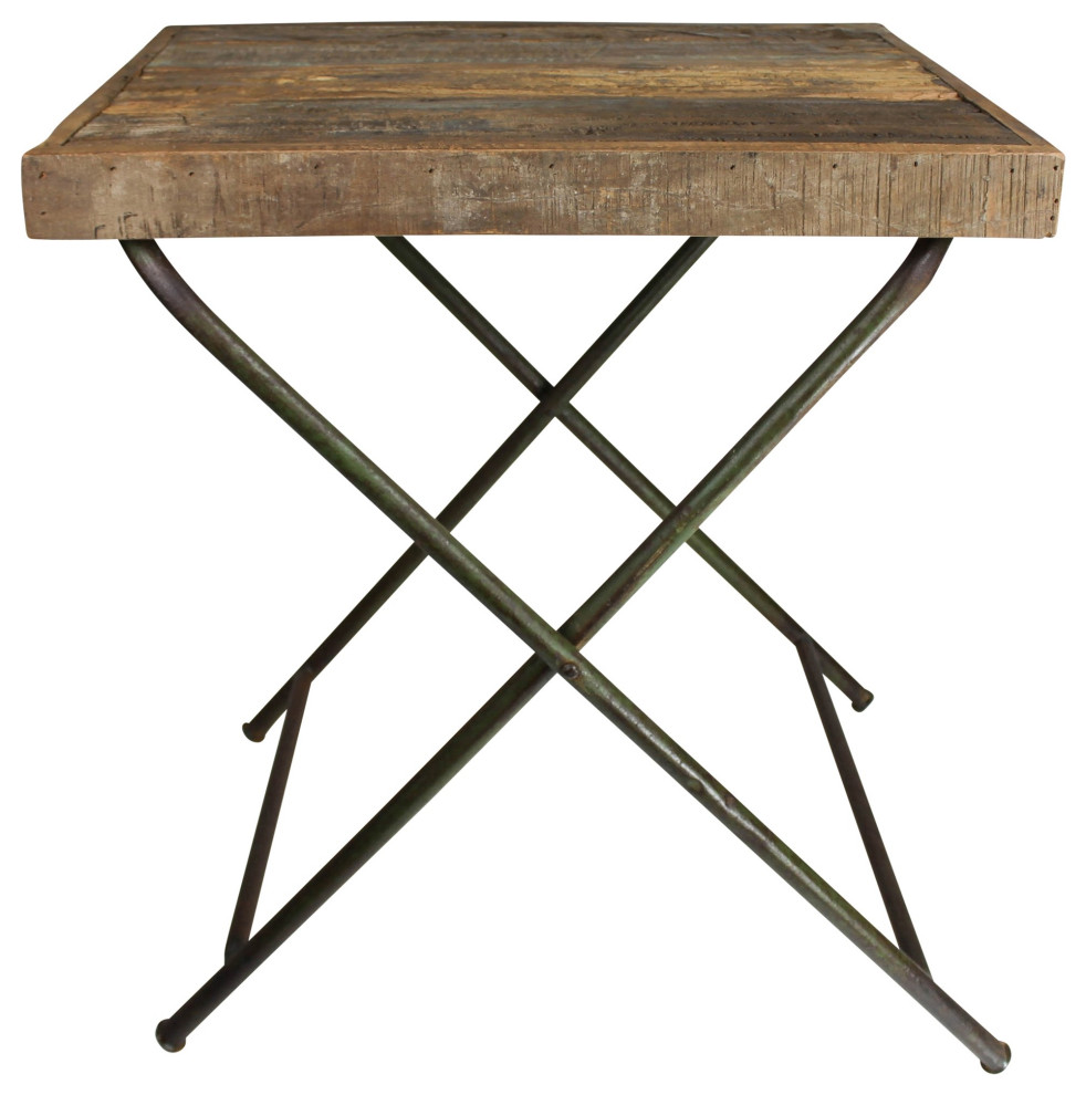 Reclaimed Wood Folding Table Farmhouse Folding Tables by Global