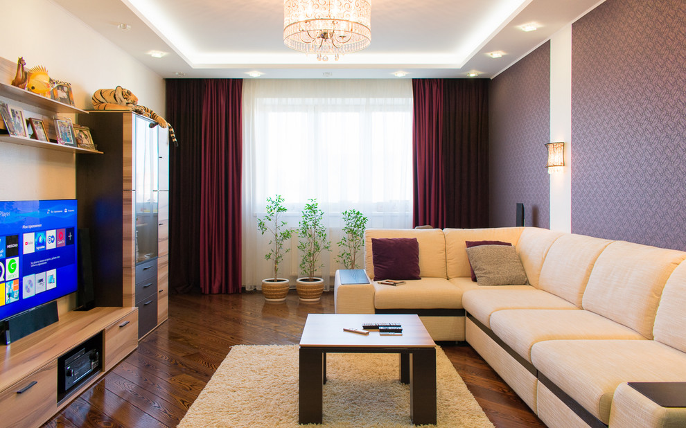 Домашний кинотеатр в гостиной. KEF, Denon, Samsung