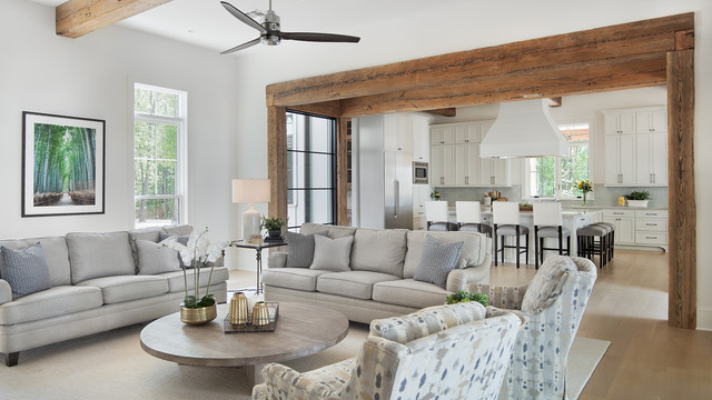 Grand Bayou Lakehouse - Farmer Payne Architects - Casa de campo - Sala