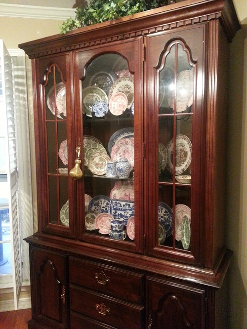 cherry dining table, chairs, china cabinet - should i paint it?