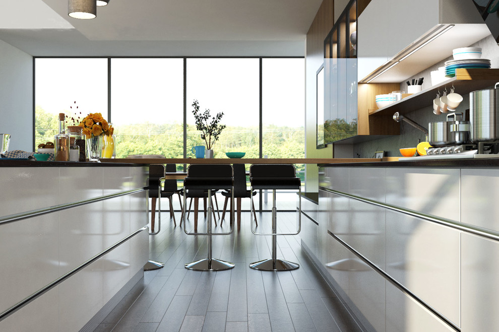 An Elegant Kitchen Design Modern Hong Kong by OPPEIN