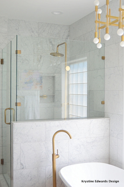 Inspiration for a transitional bathroom remodel in Charleston
