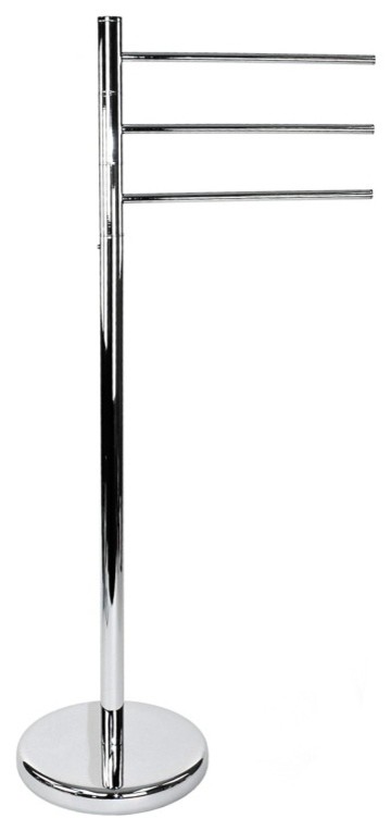 Chrome. Premier Housewares 3 Arm Freestanding Towel Stand