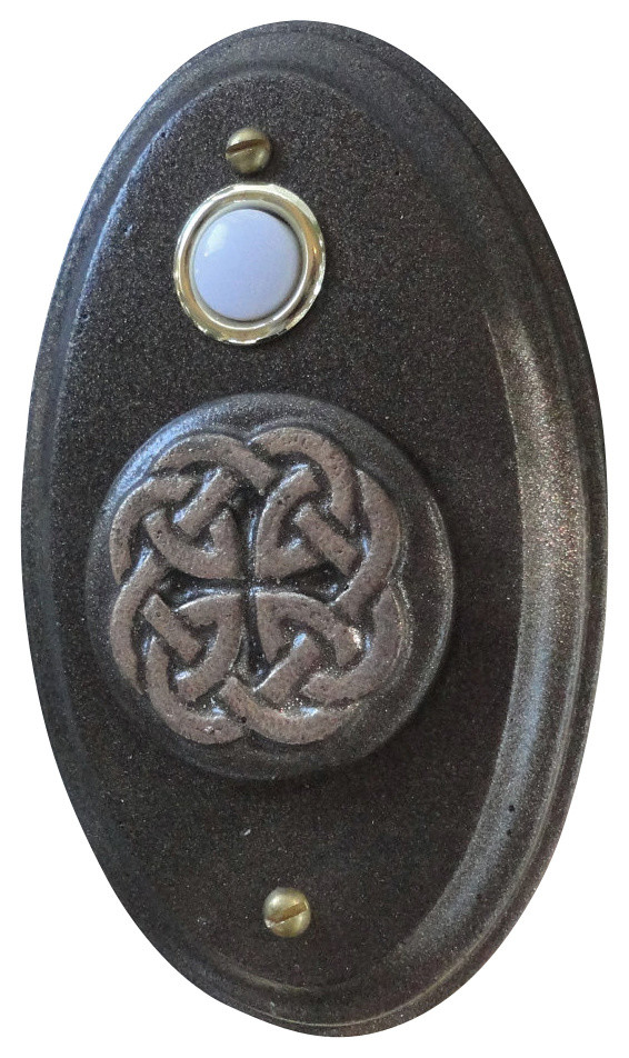 Celtic Wired Doorbell Oil Rubbed Bronze Traditional Doorbells And