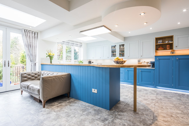 Cool Blue traditional-kitchen