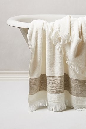 Linen-Edged Towel