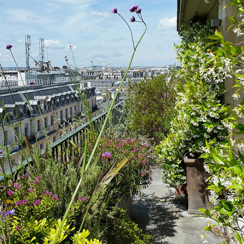 Réalisation d'un balcon champêtre.
