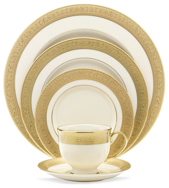 Lenox Westchester 5 Piece China Setting Set Of 12 Traditional Dinnerware Sets By Unique Gifts