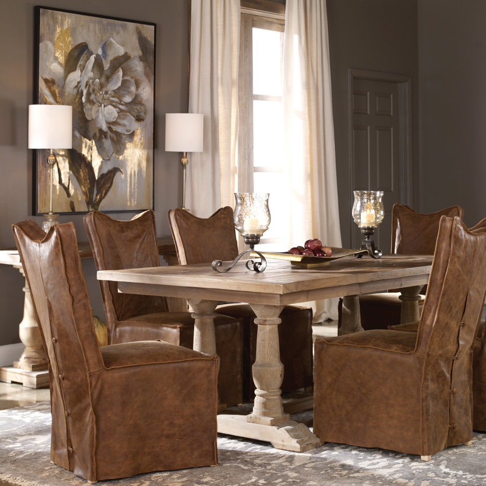 Uttermost Stratford Salvaged Wood Dining Table Traditional Uttermost Stratford Salvaged Wood