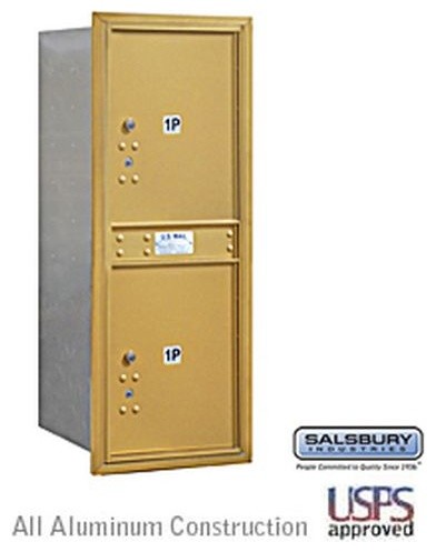 4C Horizontal Mailbox - 11 Door High Unit - Single Column - Stand