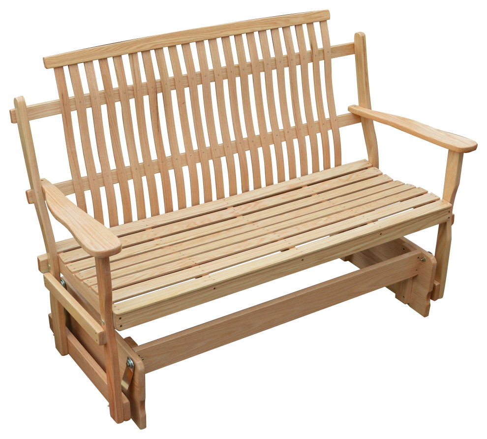 Bent Oak Glider Farmhouse Outdoor Gliders by Furniture Barn USA