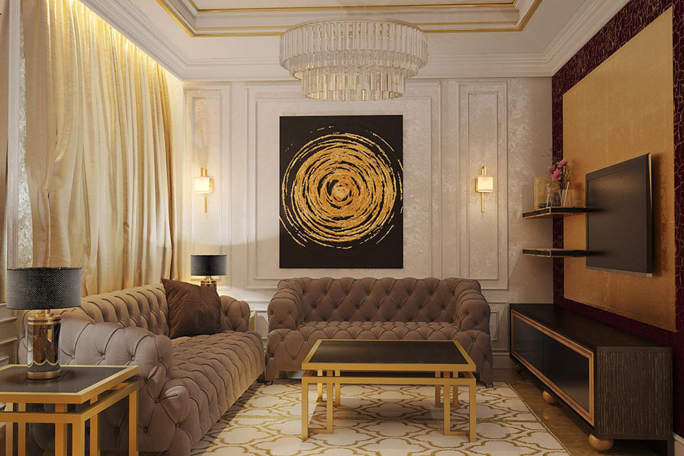 Дизайн-проект дома в стиле ар-деко (студия Design3F)