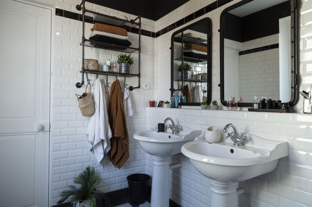 Salle de bain Rétro - Rétro - Salle de Bain - Paris - par Atelier Sénic