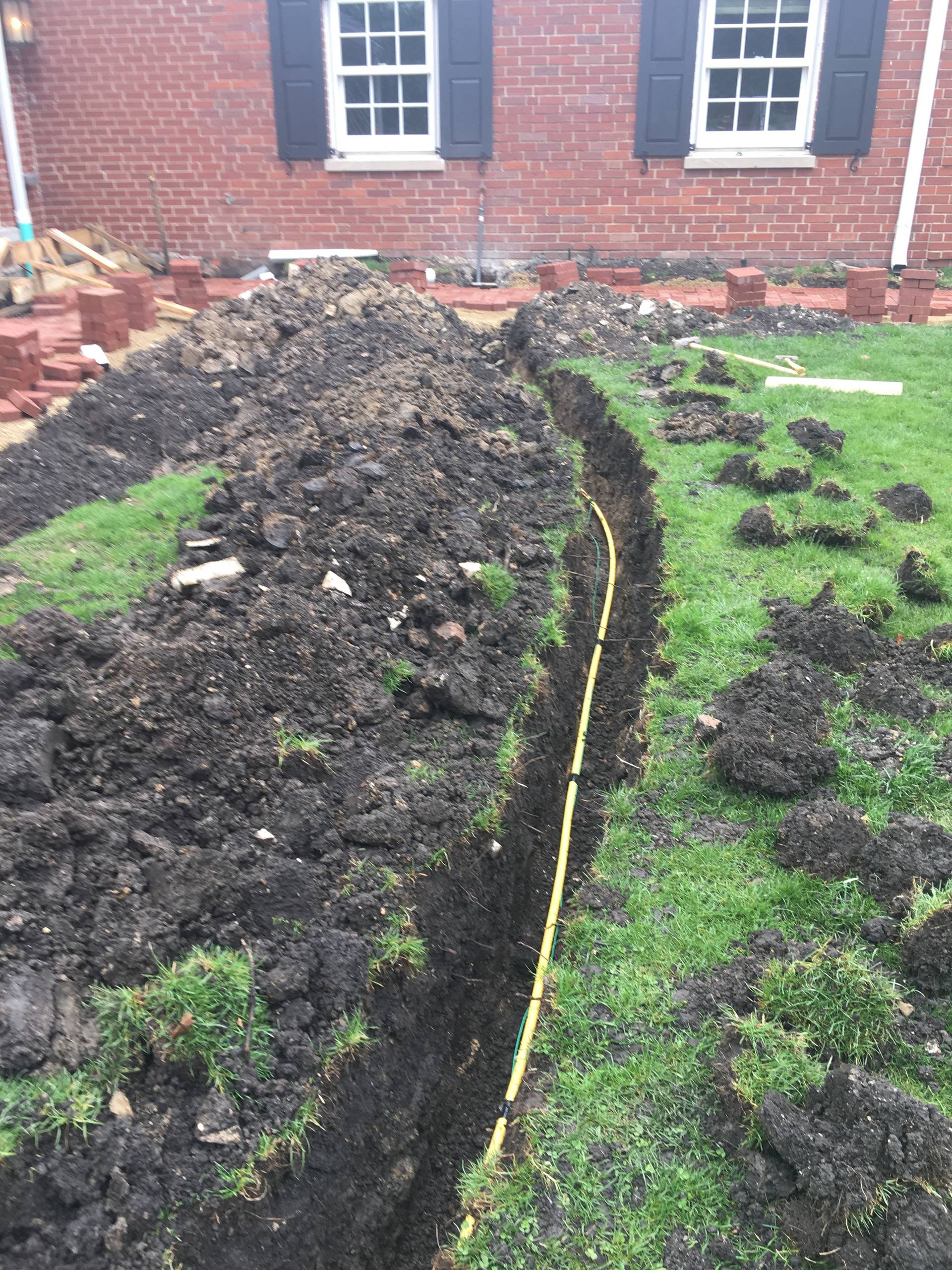 Gas Line Trench