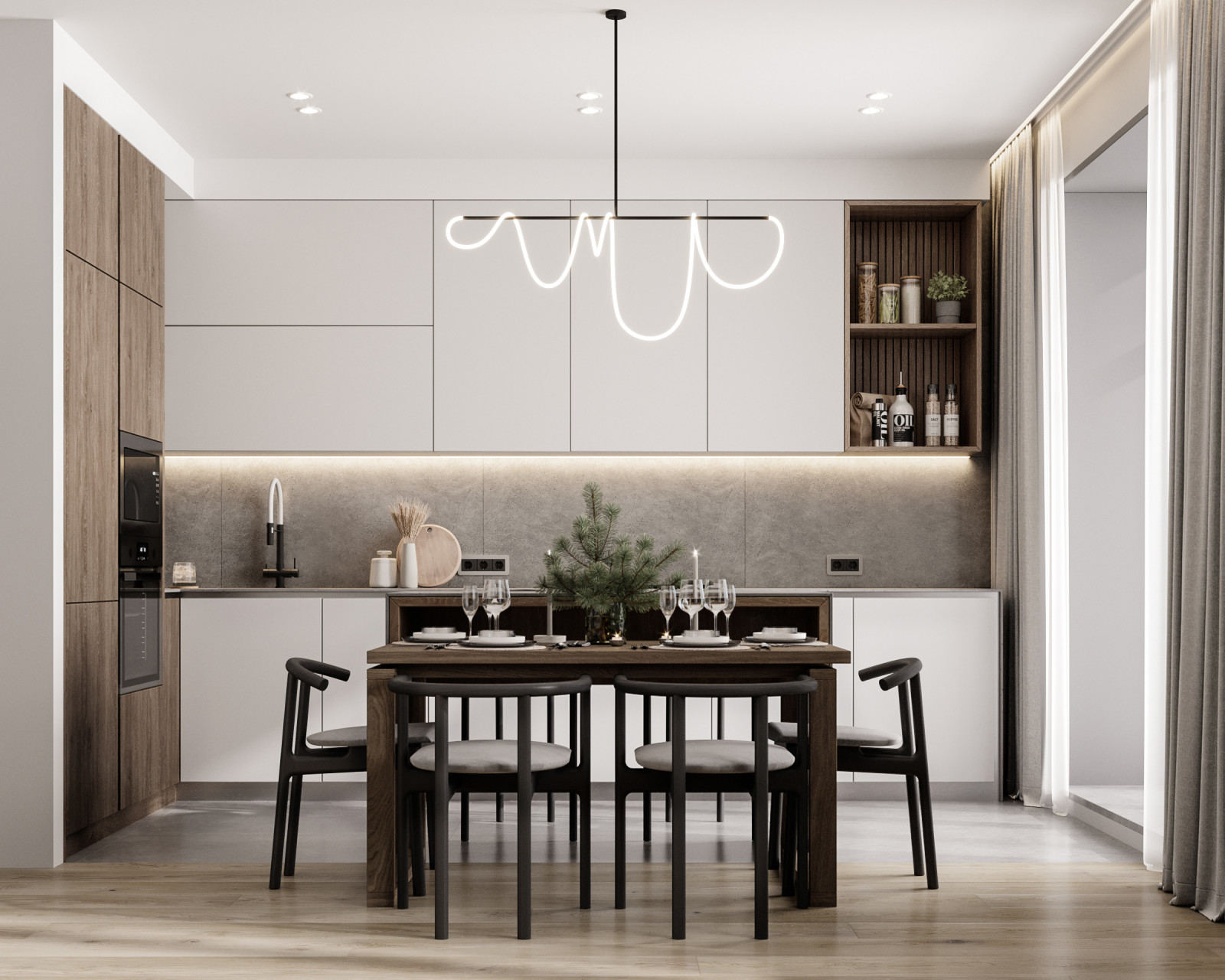 Минималистичный интерьер квартиры в Красноярске