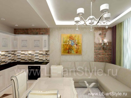 "Дыхание стиля Лофт" для маленькой квартиры