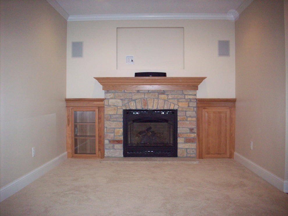 Photo of a modern basement in Other.