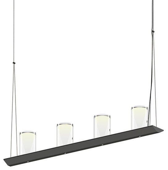 3' LED Bar Pendant in Satin Black