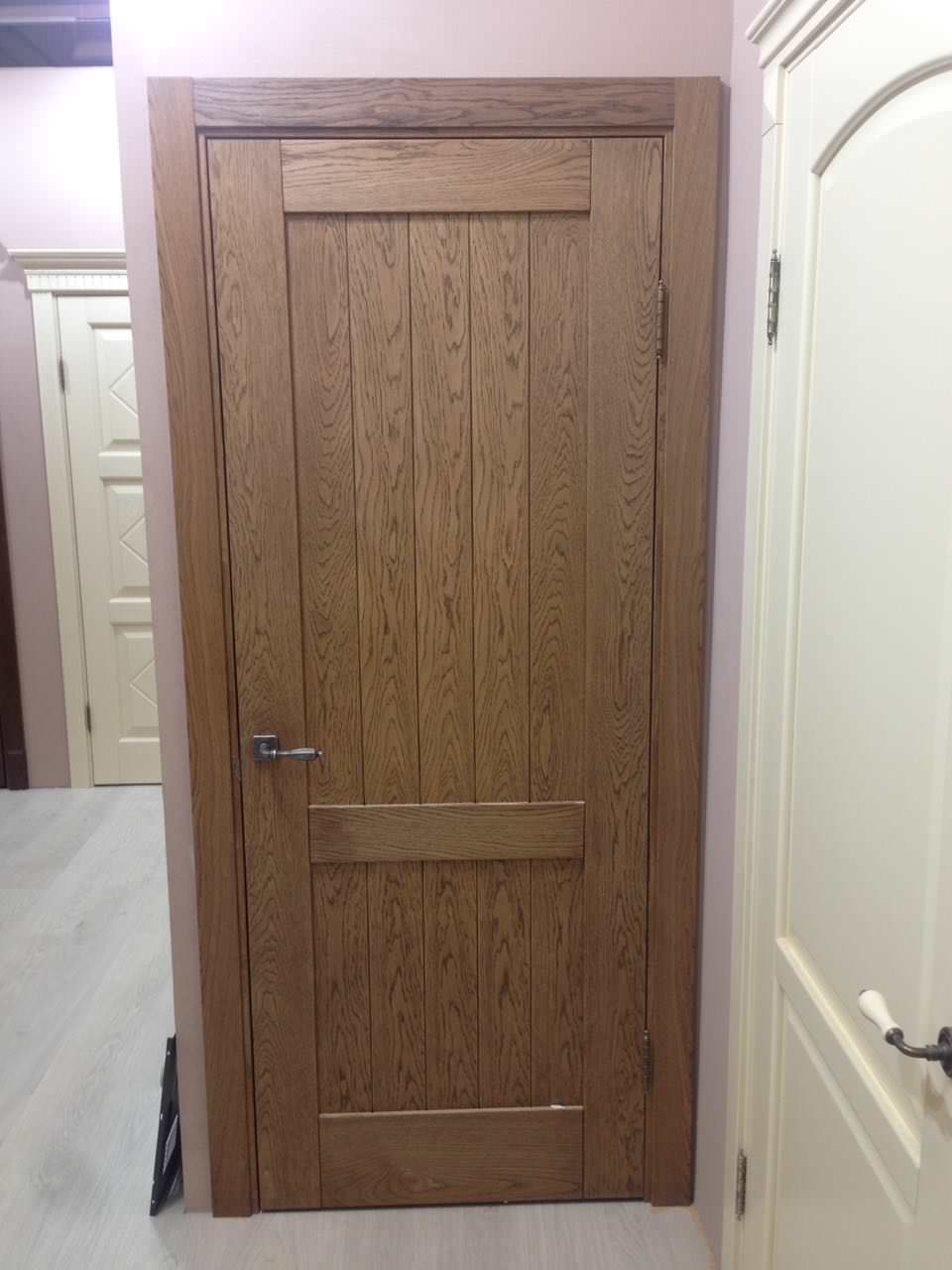 Дверь лофт и кантри. Модель Скиф, отделка маслом