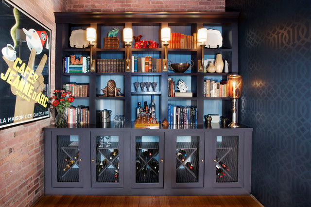 West Loop Loft eclectic-home-bar