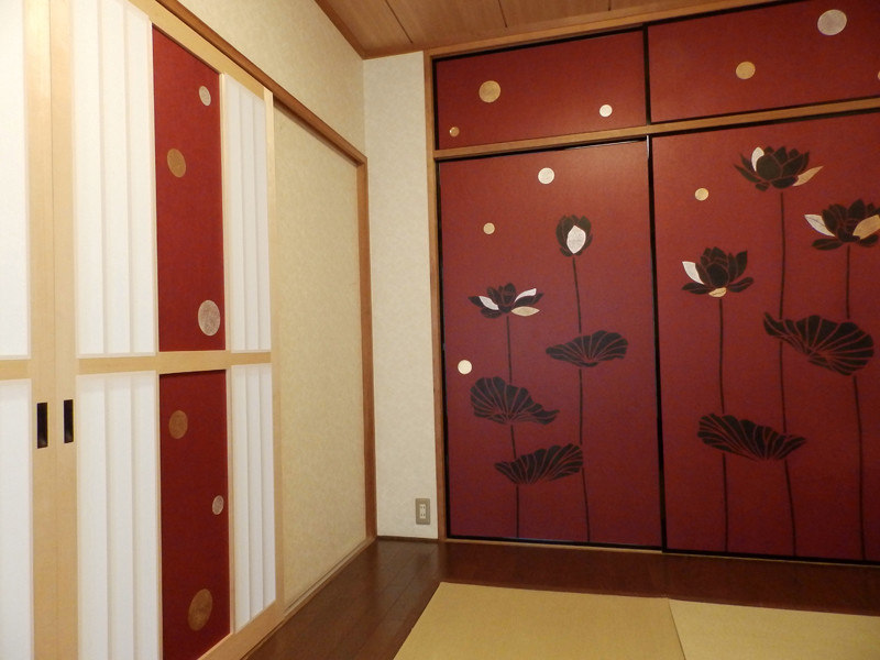 大阪にある和風のおしゃれなファミリールームの写真