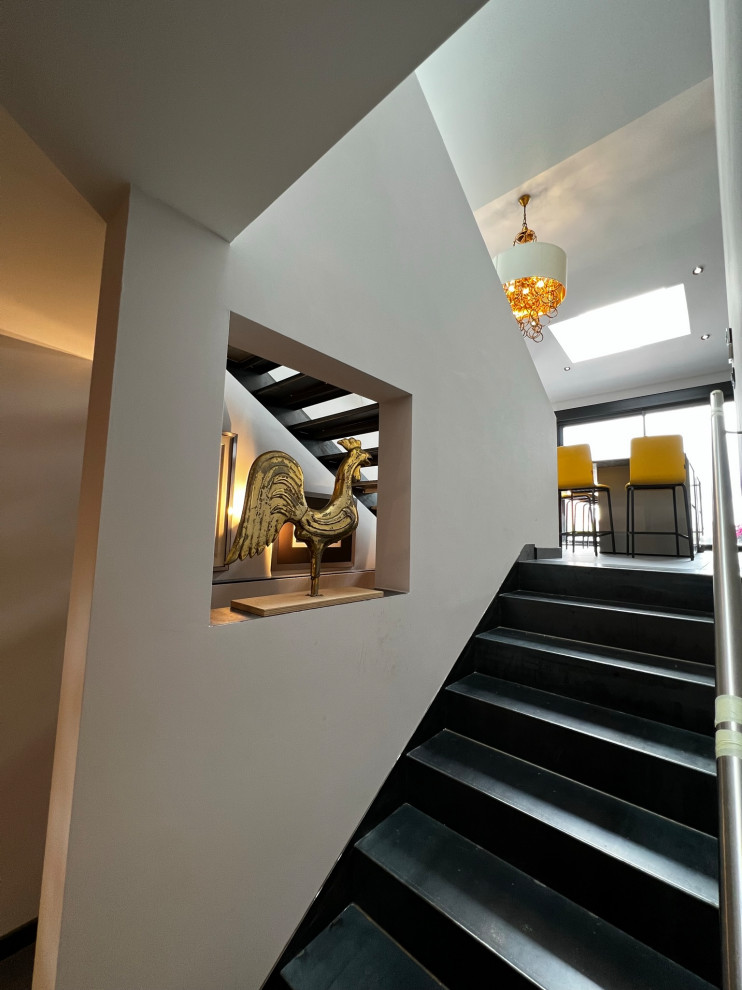 Réalisation d'un escalier design.
