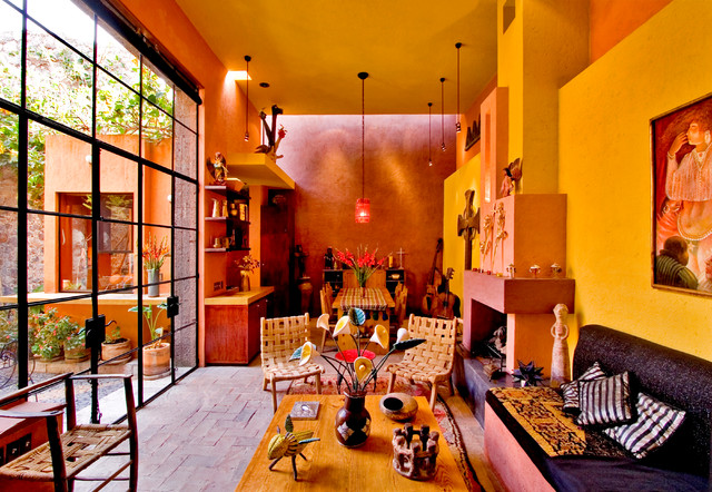 House for Two Architects eclectic-living-room