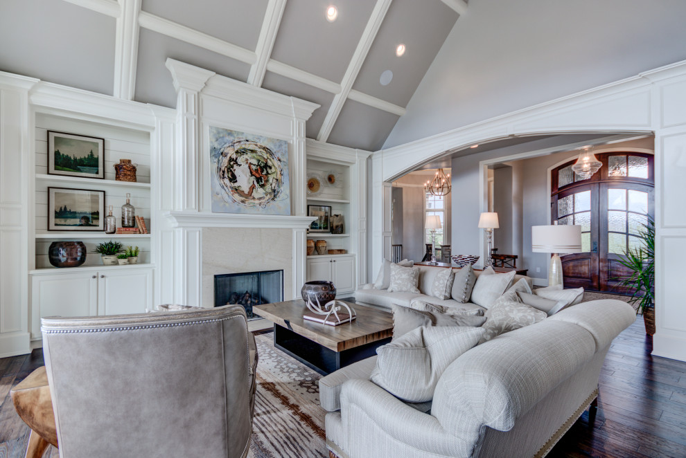 Inspiration for a transitional home design remodel in Denver