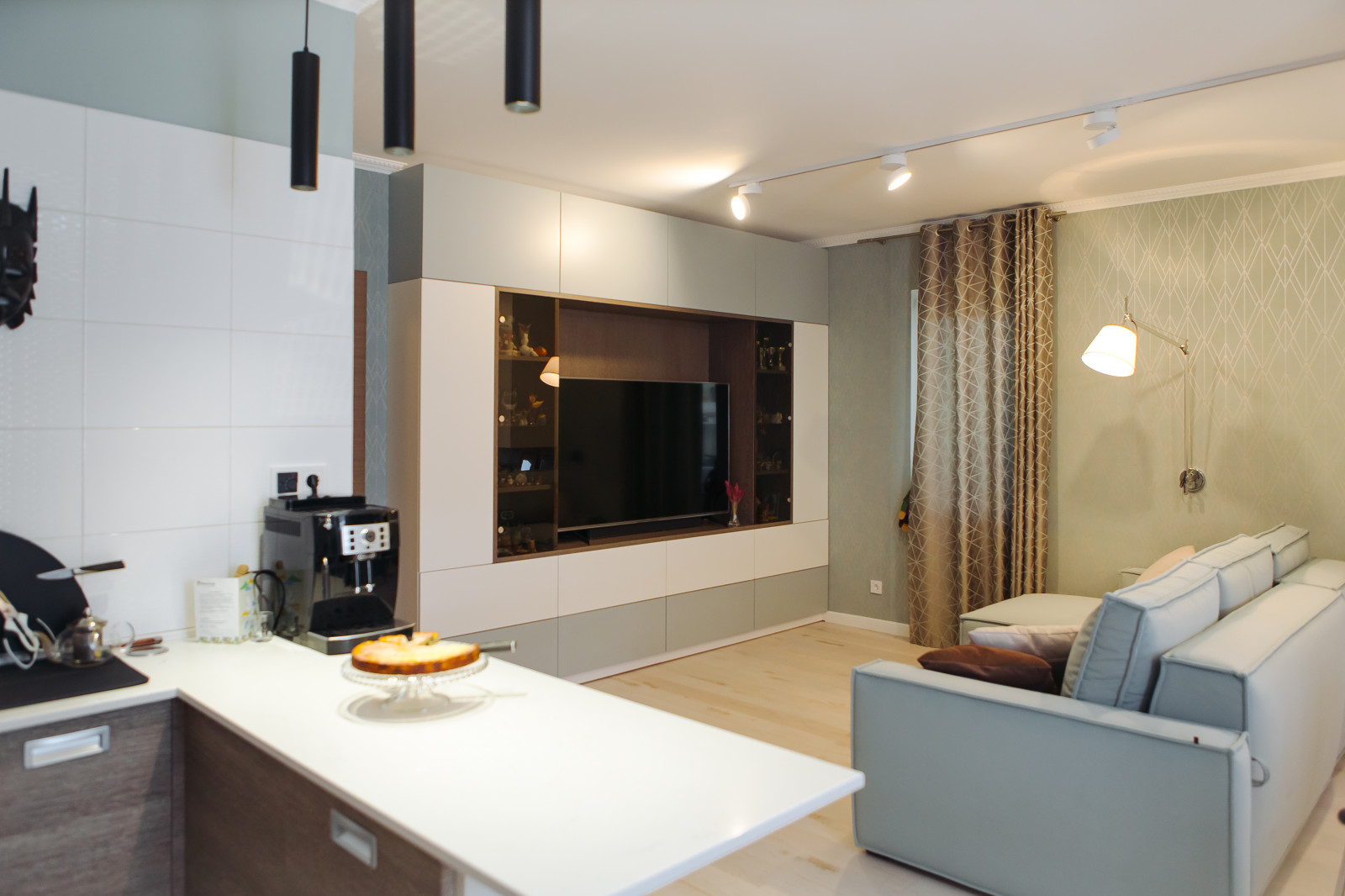 Квартира на Уделке в бирюзовых тонах