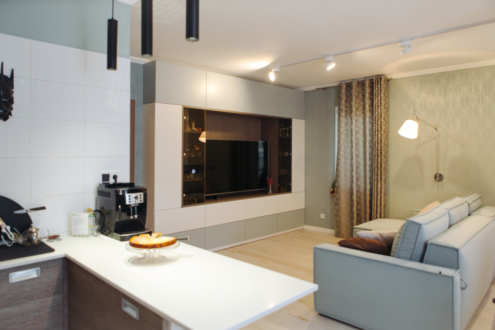 Квартира на Уделке в бирюзовых тонах