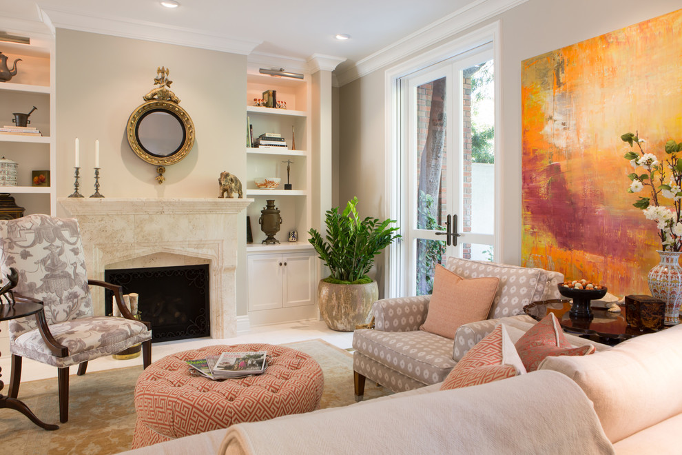 Elegant Townhome in Pasadena - Traditional - Living Room - Los Angeles ...