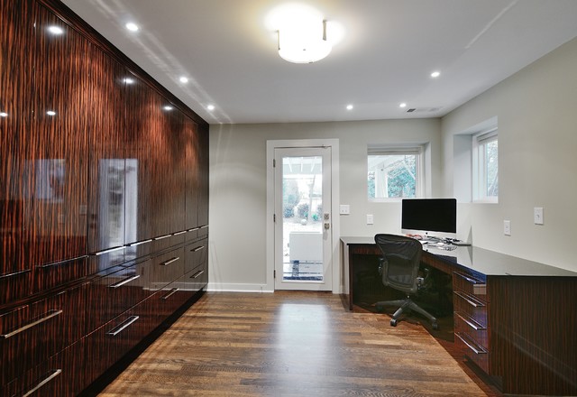 Modern Home Office Atlanta Modern Basement modern-home-office