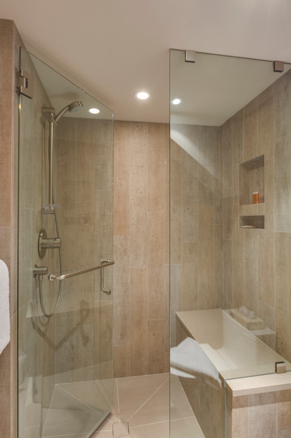 Whistler Village Apartment contemporary-bathroom