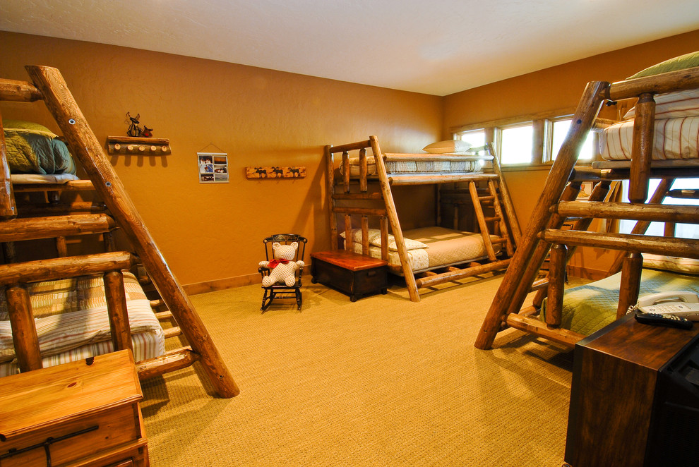 This is an example of a country kids' room in Denver.