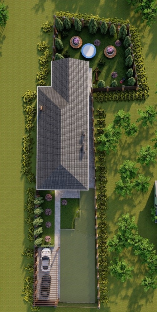 Дом на узком участке