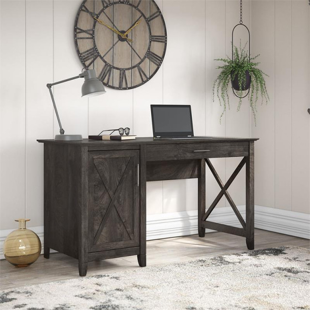 Key West Computer Desk Key West Computer Desk with Keyboard Tray in Dark Gray Hickory ...
