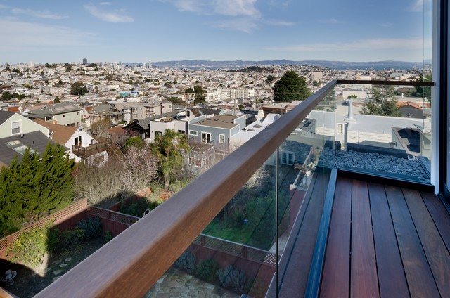 Cesar Chavez Street contemporary-terrace