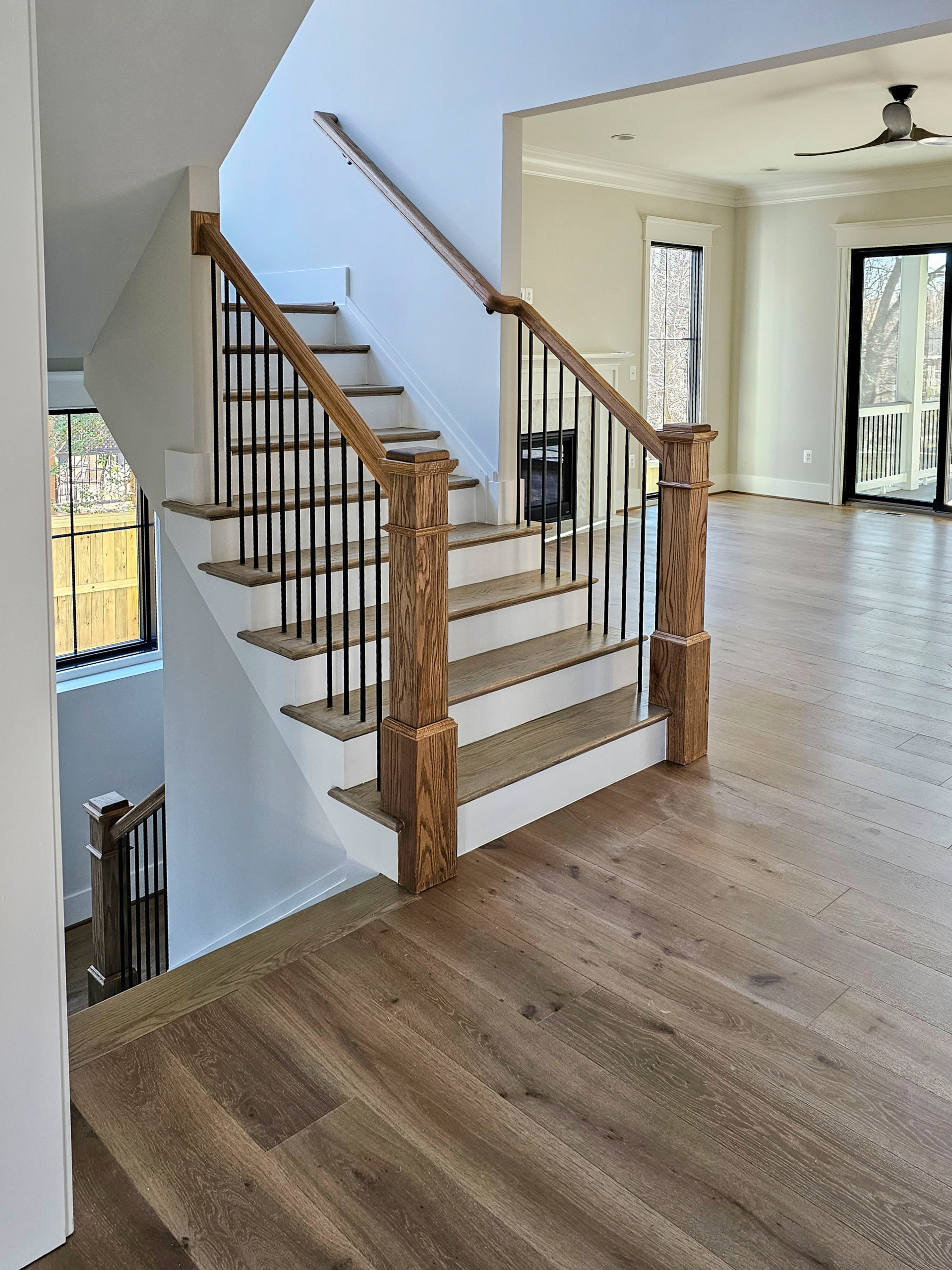 105_Modern and Bold U-Shaped Staircase, Vienna VA 22180
