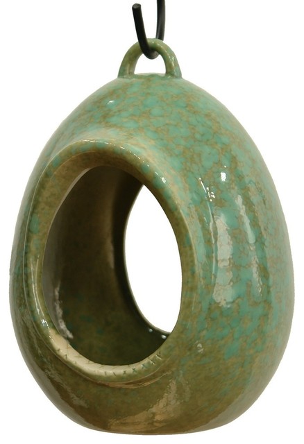 Egg Fly Through Bird Feeder Contemporary Bird Feeders By