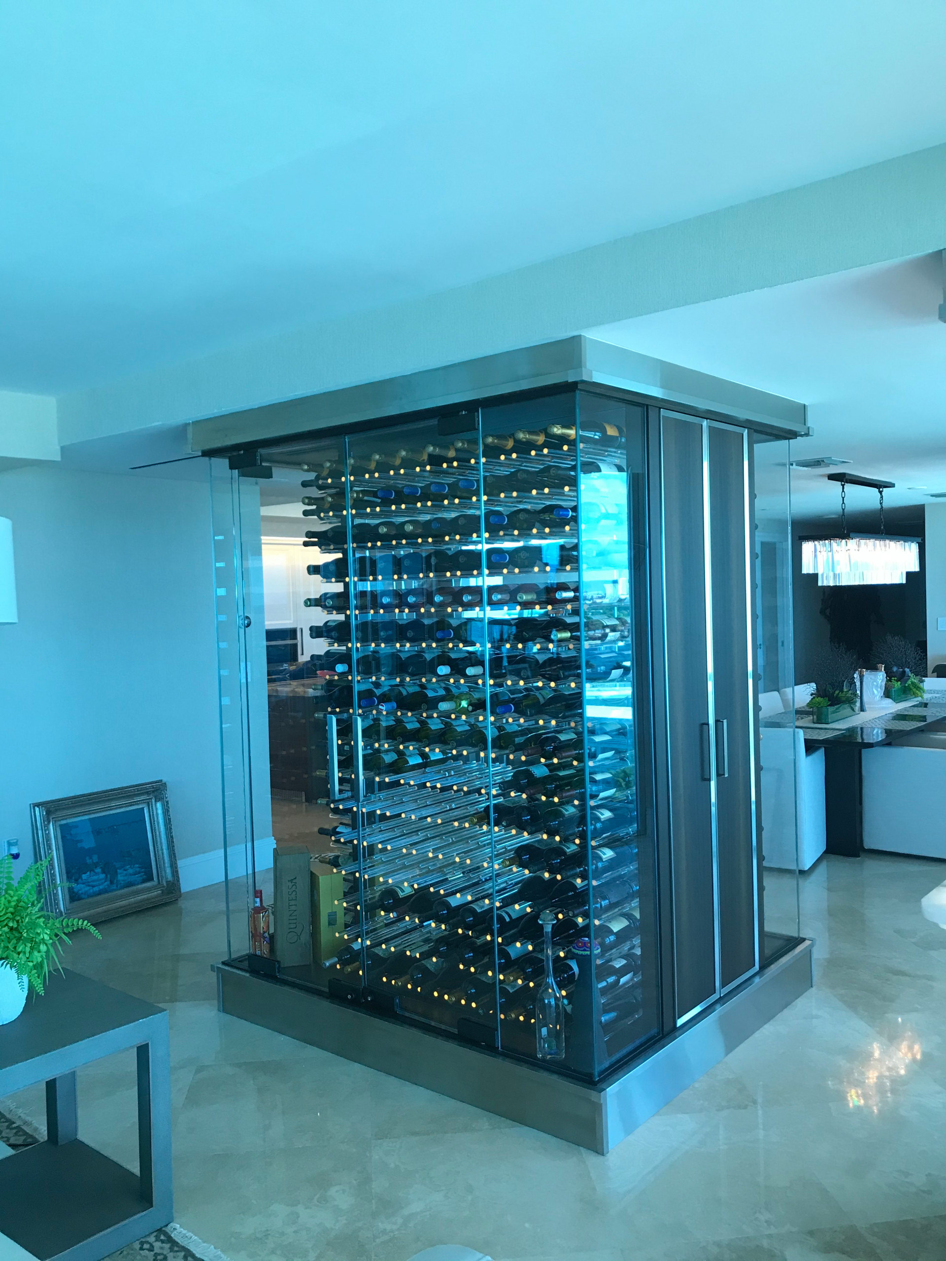 Custom Wine Holder with Glass Rods