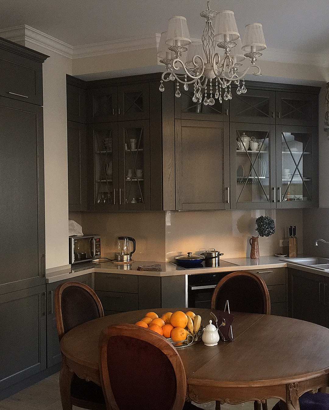 Массив из ясени и Шкаф из дуба