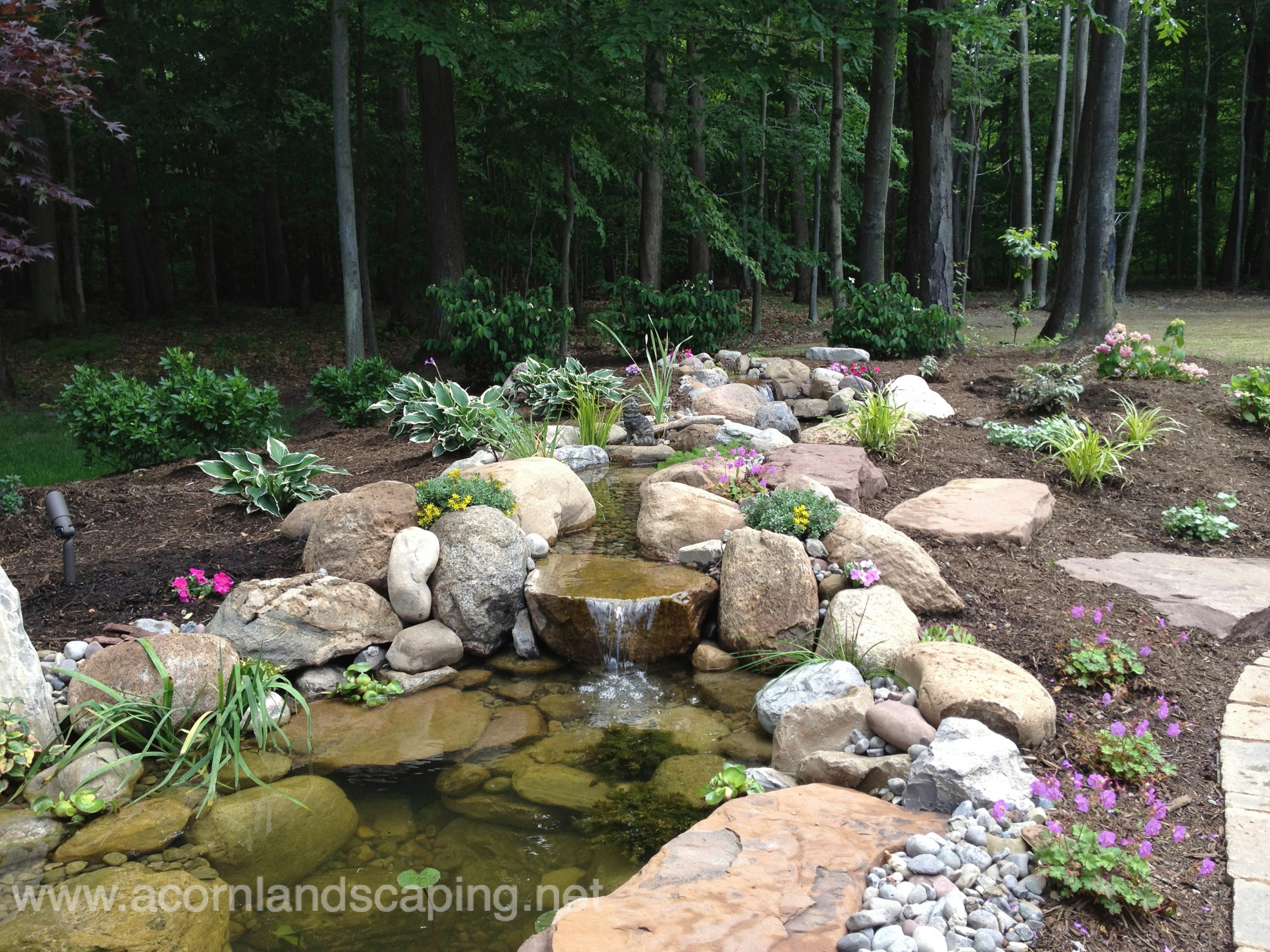 Garden Pond Waterfall Ideas - Photos \u0026 Ideas | Houzz, image size:2560x1920