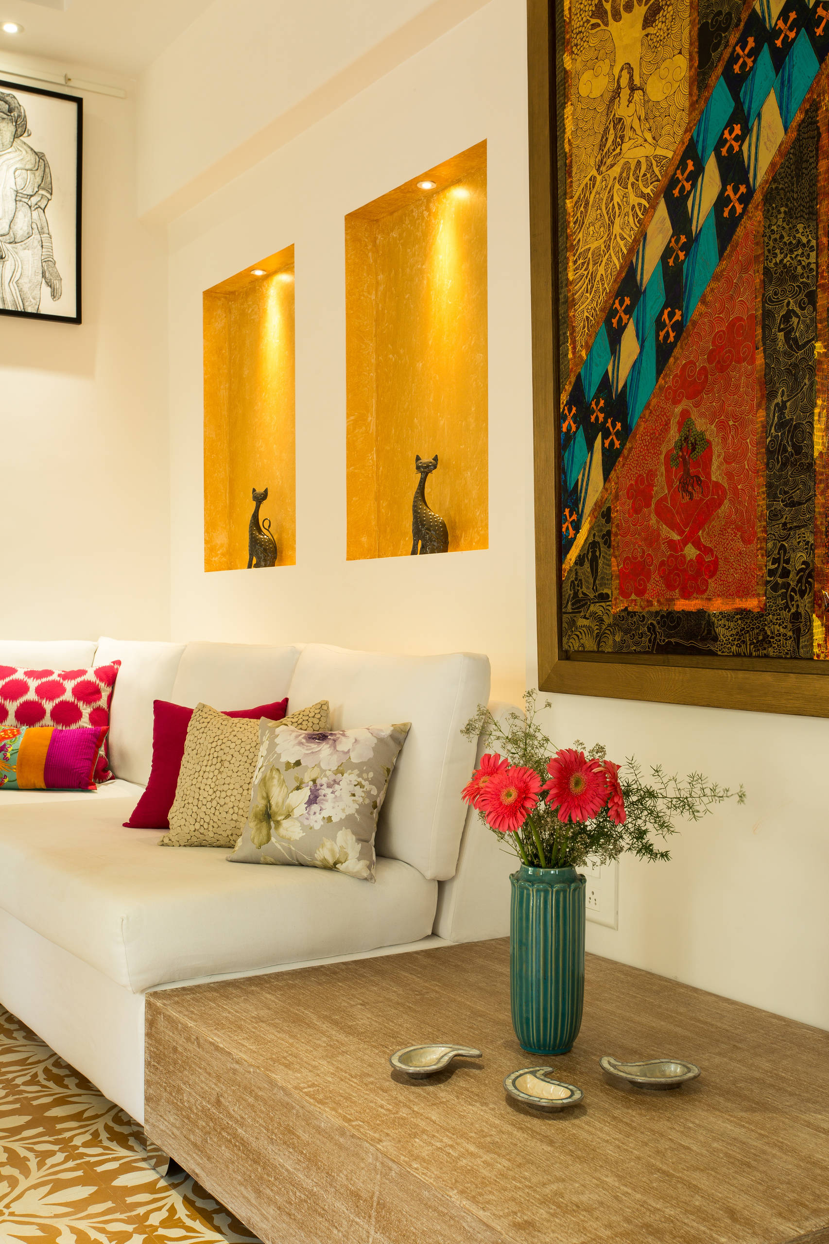 Sofa back wall design discount
