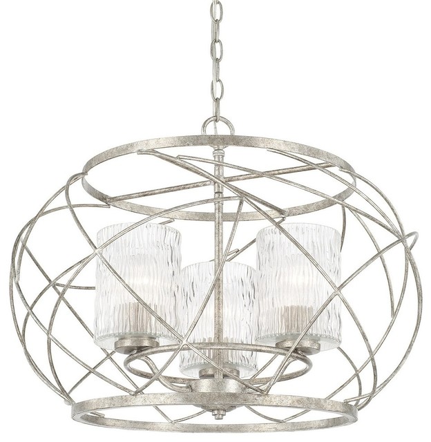 Riviera 3 Light Pendant Antique Silver Clear Sea Glass Riviera 3 Light Pendant Antique Silver Clear Sea Glass Transitional Lighting By South S Decorating