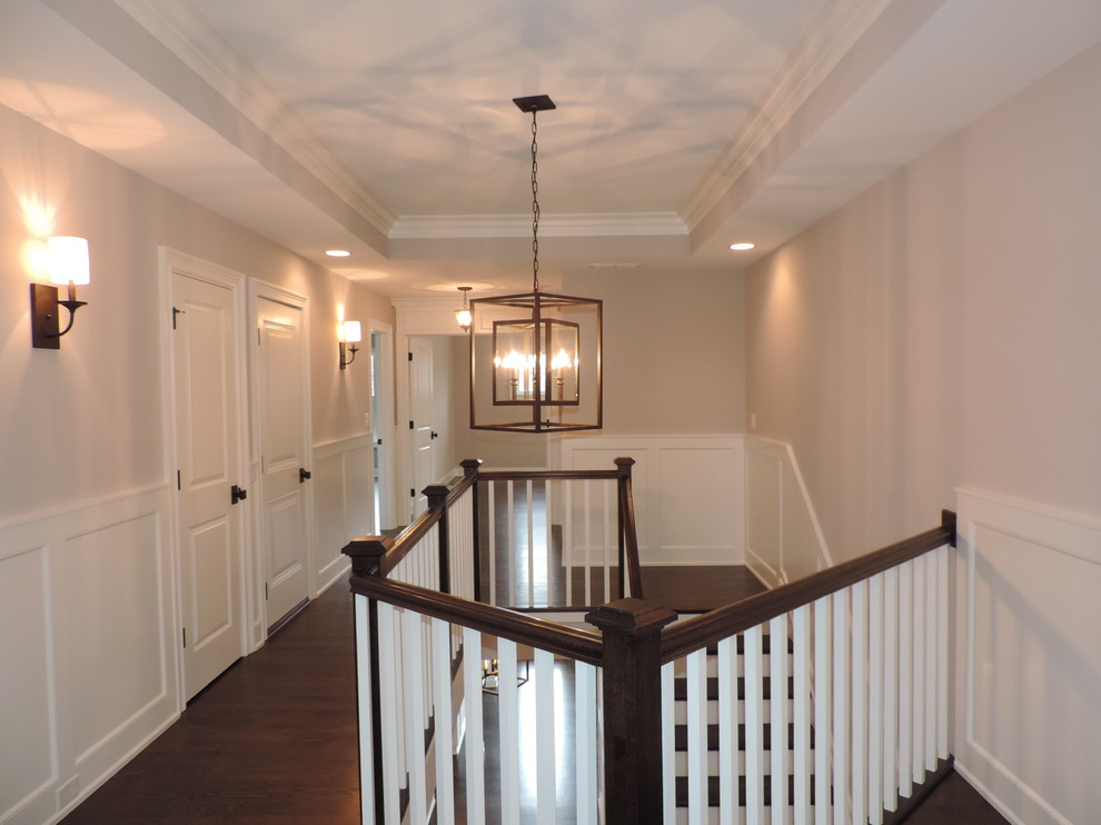 Hallway - transitional hallway idea in Chicago