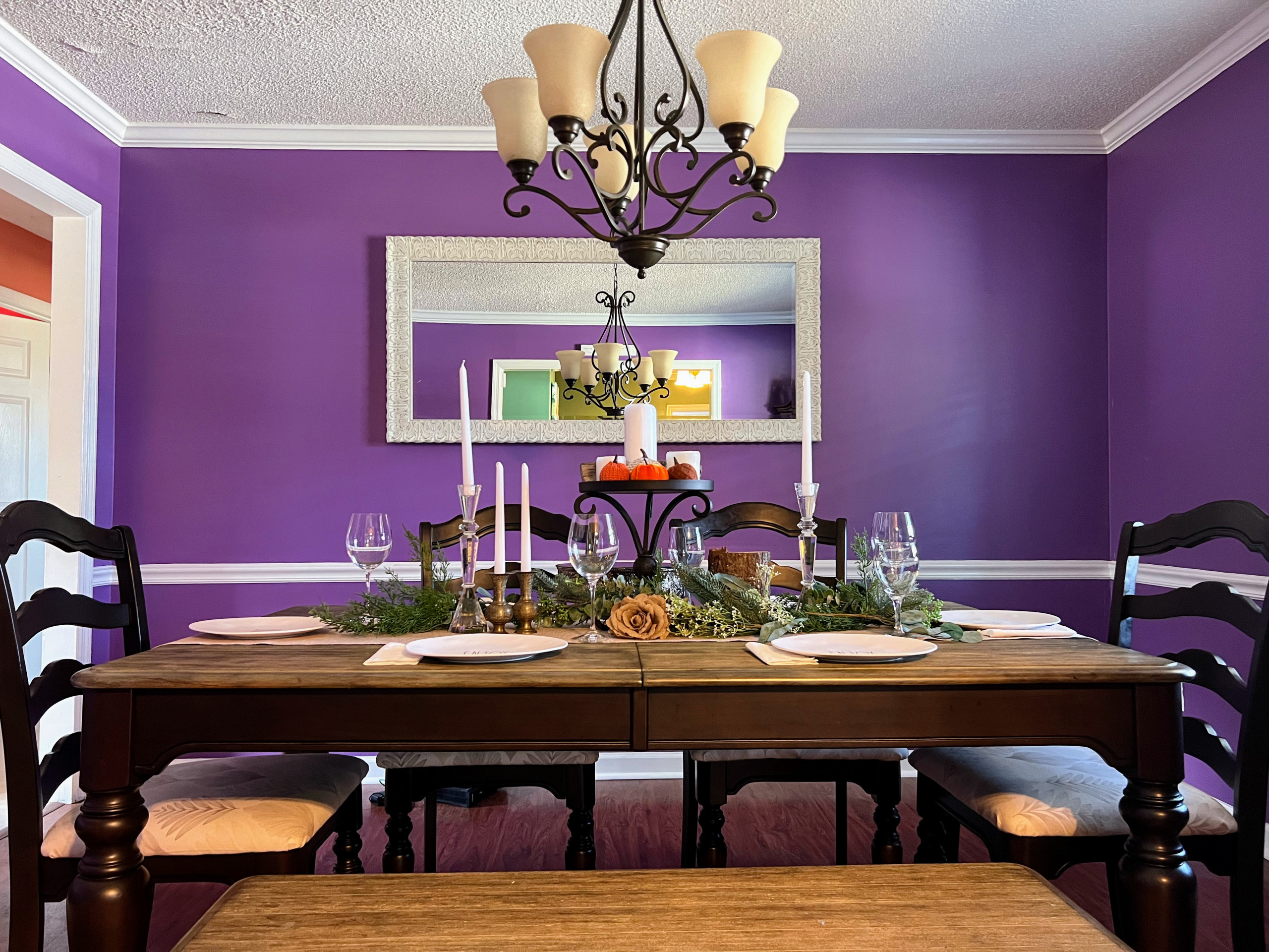 Purple Dining Room