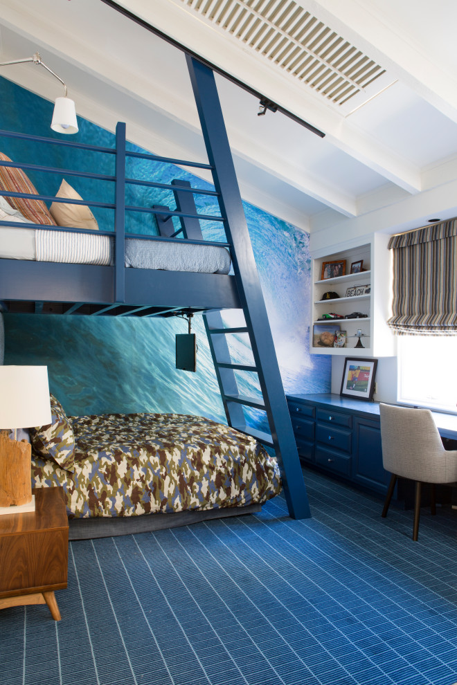 Photo of a nautical kids' bedroom in Los Angeles.