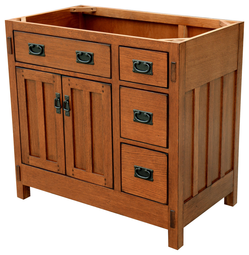 American Craftsmen Vanity, 36" Craftsman Bathroom Vanities And Sink Consoles by Sagehill