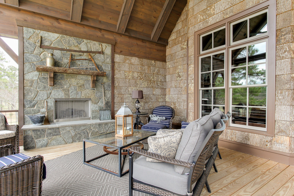 A Luxurious Farmhouse with a Relaxed Sense of Style - Farmhouse - Porch ...