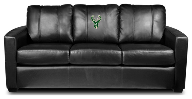 Milwaukee Bucks Nba Silver Sofa Contemporary Sofas By Milwaukee Bucks Nba Silver Sofa